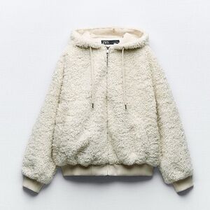 LAST ONE!!! ZARA HOODED FLEECE JACKET
